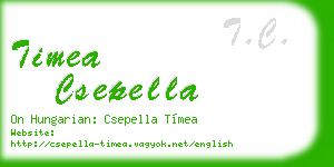 timea csepella business card
